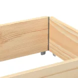 2 db tömör fenyőfa raklapmagasító 150 x 50 cm