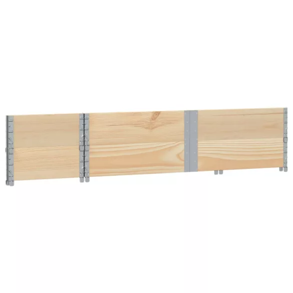 2 db tömör fenyőfa raklapmagasító 150 x 50 cm