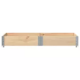 2 db tömör fenyőfa raklapmagasító 150 x 100 cm