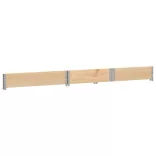 2 db tömör fenyőfa raklapmagasító 150 x 100 cm