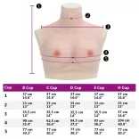kaukázusi D kupa szilikon mellvért