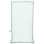 zöld polipropilén utánfutóháló elasztikus kötéllel 4 x 2 m