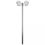 kerti lámpaoszlop 2 burával 220 cm