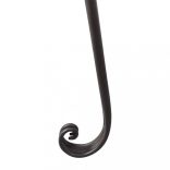 barna antik acél kerti pad 128 cm