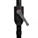 homokfehér napernyő acél rúddal 3 m