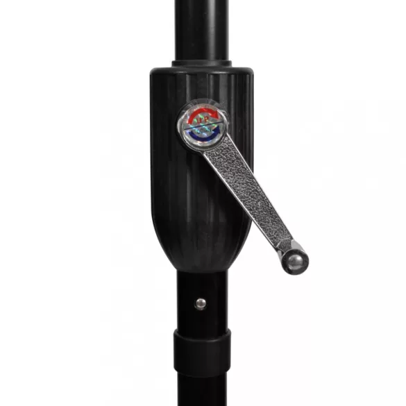 homokfehér napernyő acél rúddal 3 m