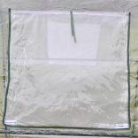 nagyméretű hordozható kültéri melegház bejárattal