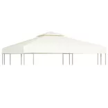 krémfehér csere pavilon ponyvatető 310 g/m² 3 x 3 m
