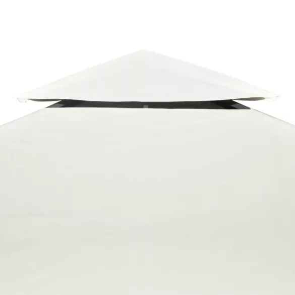krémfehér csere pavilon ponyvatető 310 g/m² 3 x 3 m