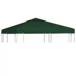 zöld csere pavilon ponyvatető 310 g/m² 3 x 3 m