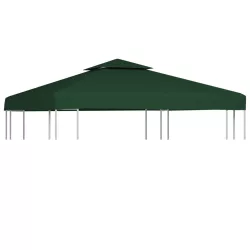 zöld csere pavilon ponyvatető 310 g/m² 3 x 3 m