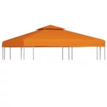 narancssárga csere pavilon ponyvatető 310 g/m² 3 x 3 m