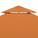 narancssárga csere pavilon ponyvatető 310 g/m² 3 x 3 m