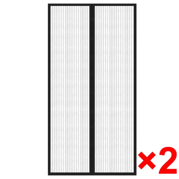 Rovar Ajtó Függöny Tépőzáras Szalaggal Ellátott 210x100 cm 2 db