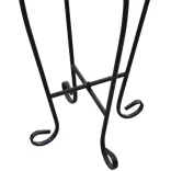 Fekete-fehér mozaik kisasztal növénytartó asztal