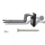 Külső Napelemes Lámpa 6 db Fekete Fénnyel