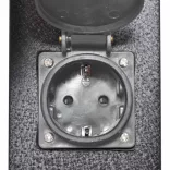 Fekete Kert Csatlakozó Oszlop Lámpával