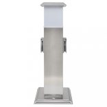 Rozsdamentes Acél Kert Foglalat Oszlop Lámpával