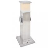 Rozsdamentes Acél Kert Foglalat Oszlop Lámpával