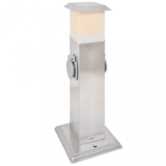 Rozsdamentes Acél Kert Foglalat Oszlop Lámpával