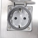 Rozsdamentes Acél Kert Foglalat Oszlop Lámpával