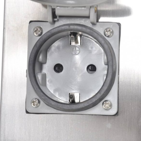 Rozsdamentes Acél Kert Foglalat Oszlop Lámpával