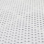 8-részes fehér polyrattan kerti bútorszett párnákkal