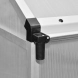 megerősített alumínium melegház alapkerettel 6,05 m²