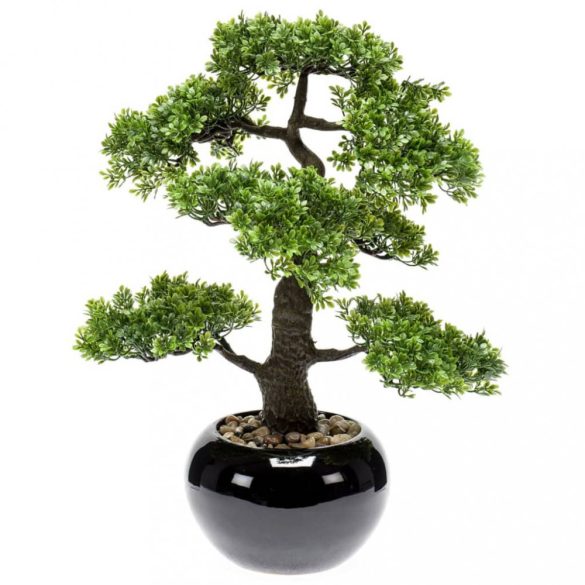 Emerald zöld mini fikusz bonsai műnövény 47 cm