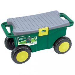   Draper Tools 60852 zöld kerti szerszámoskocsi és ülőke 56x27,2x30,4 cm