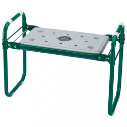 Draper Tools zöld vas összecsukható kerti szék/térdelő