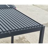 Motoros Bioklimatikus exkluzív kerti pergola / pavilon 3x4m antracit