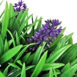 2 darabos gömb alakú műpuszpáng szett levendulával 30 cm