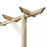 fa kerti pergola 205 x 40 x 203 cm