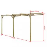 fa fali pergola 2 x 4 x 2,2 m