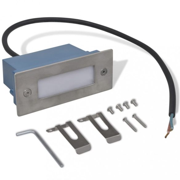 2 db süllyesztett LED lépcsőlámpa 44 x 111 x 56 mm