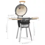 Kamado Barbecue kerámia grill füstölő 33 cm