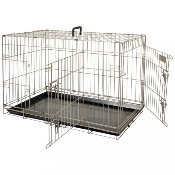 421668 FLAMINGO Pet Crate Ebo" Metallic Brown 92x56x64 cm 517582"