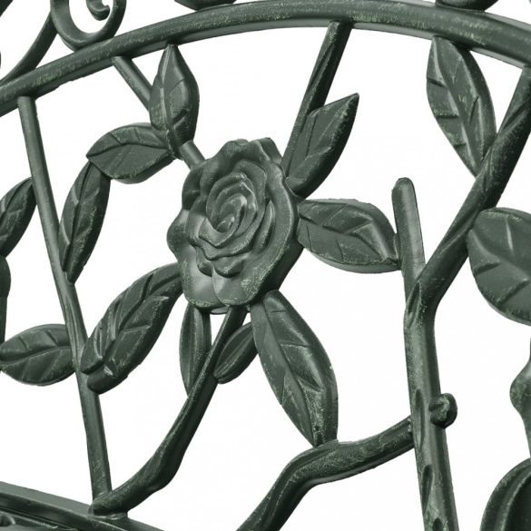 zöld öntött alumínium kerti pad 100 cm