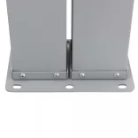 fekete behúzható oldalsó napellenző 160 x 600 cm