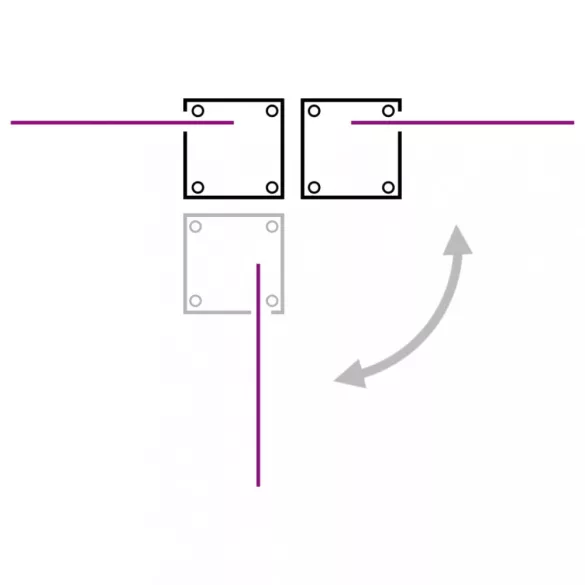 összecsukható oldalsó napellenző 160x600 cm krém