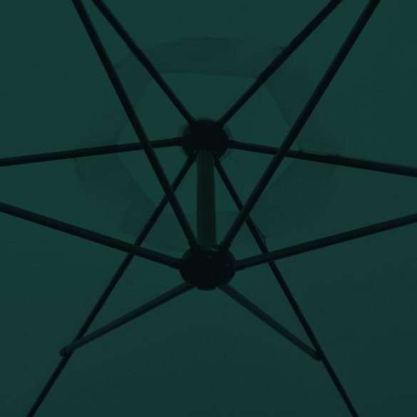 zöld konzolos kerti napernyő 3 m