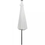 homokfehér konzolos kerti napernyő LED-del 3 m