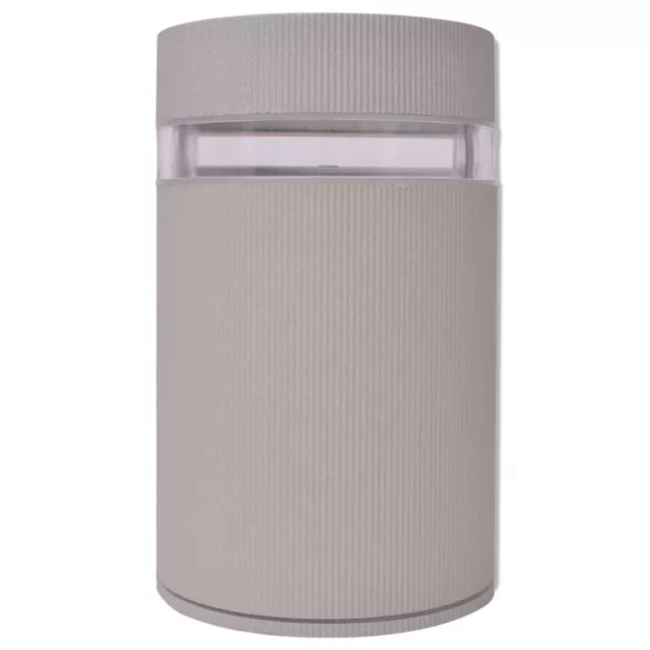 Kültéri szürke alumínium fali lámpatest