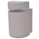 Kültéri szürke alumínium fali lámpatest