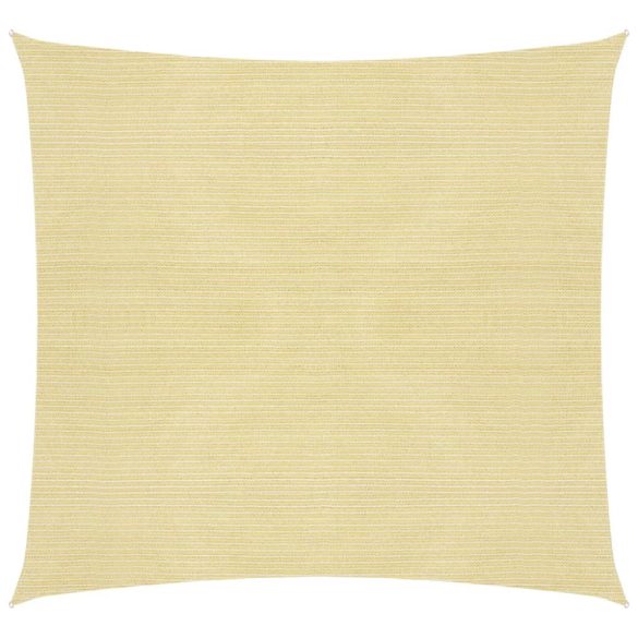 3,6x3,6 m bézs négyzet HDPE napernyő