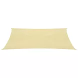2x4 m Bézs négyszögletű HDPE napernyő