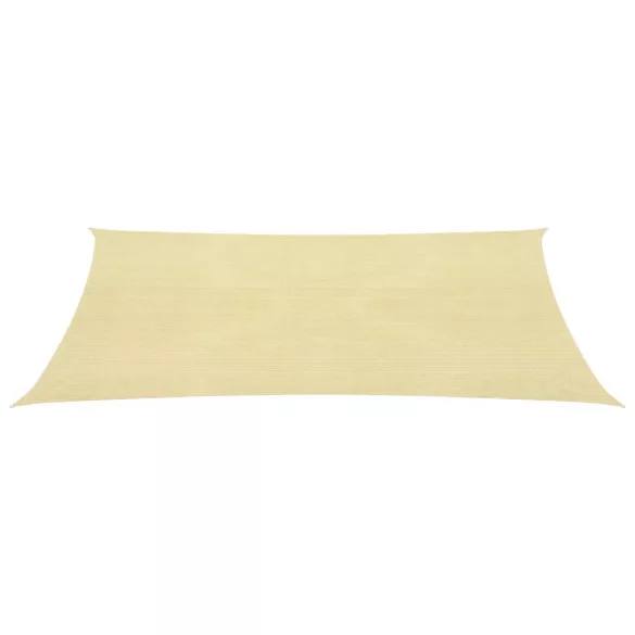 2x4 m Bézs négyszögletű HDPE napernyő