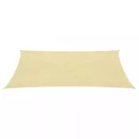 HDPE szögletes napvitorla 4x6 m bézs