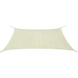HDPE napvitorla négyszögletes 2x4 m krémszínű
